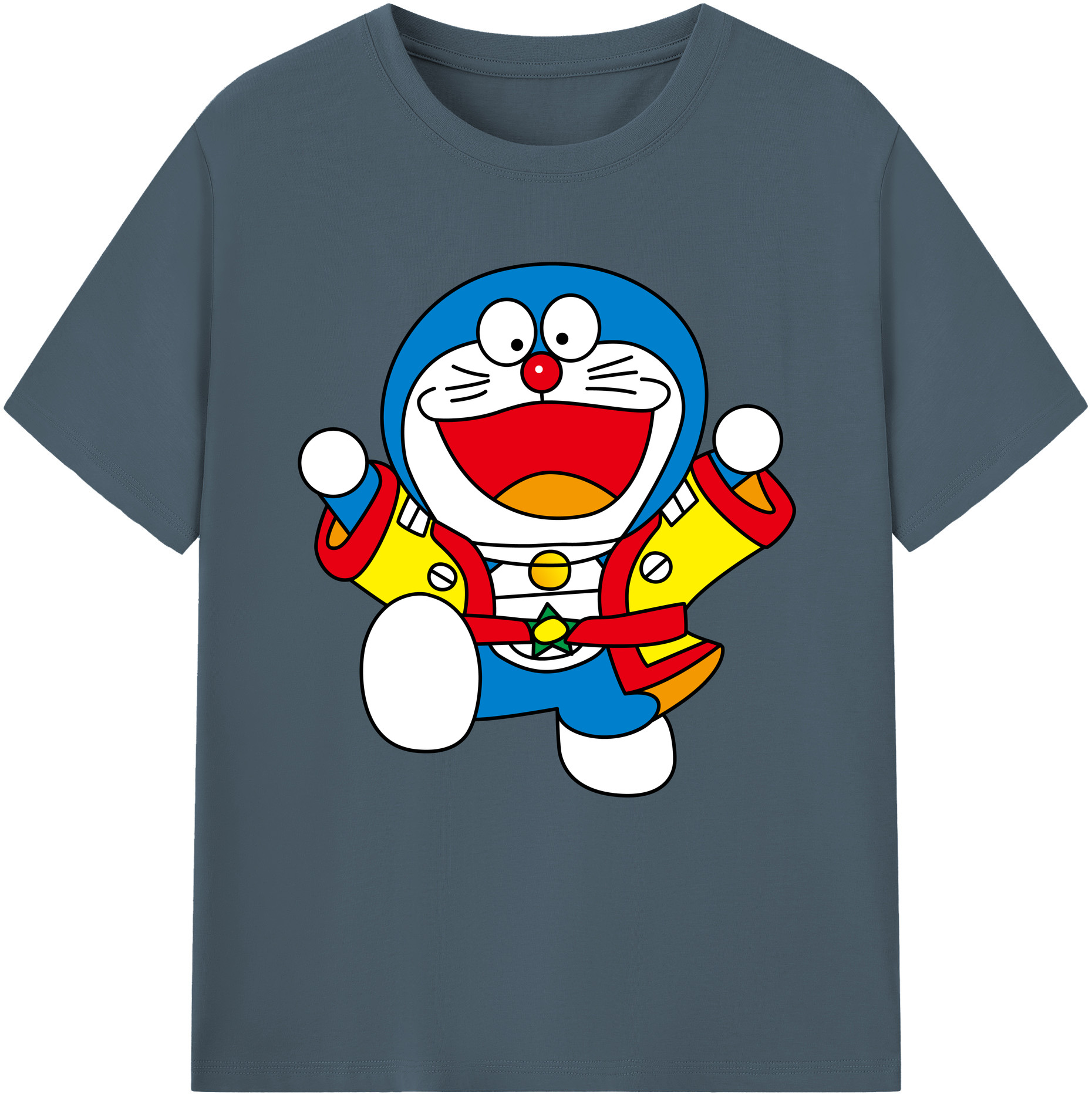 （画像用） ドラえもん Doraemon 綿100％半袖Tシャツ（フロントプリント）